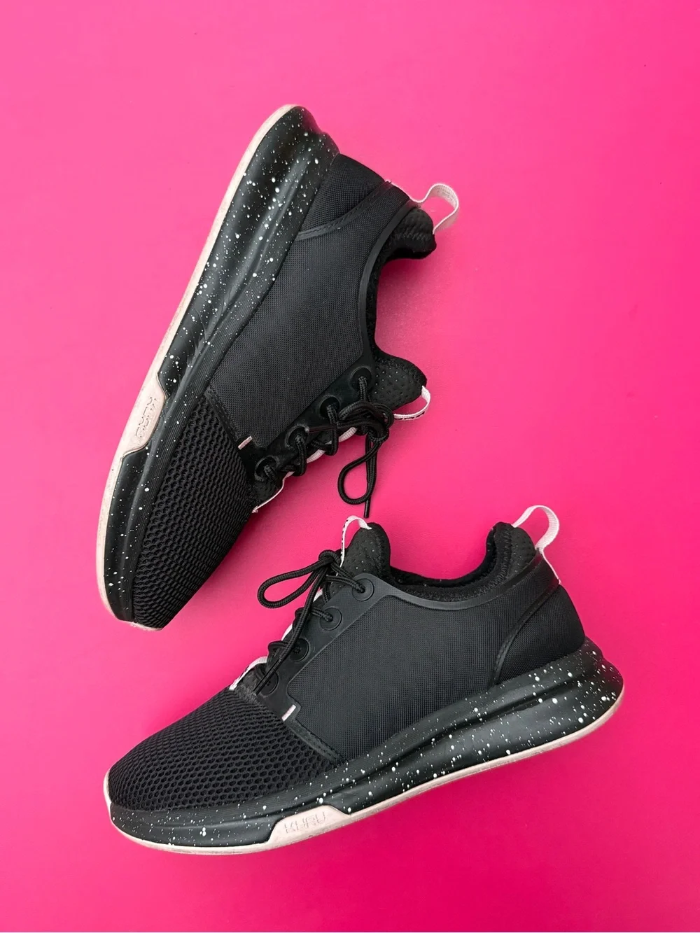 KURU Atom Black White Mesh Athletic Running Walking Shoes Sneakers Womens Size 8